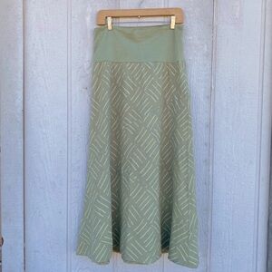 Bundle 3 for 50% off Y2K Click Color Me Cotton Green Linen Skirt Stretch Waist